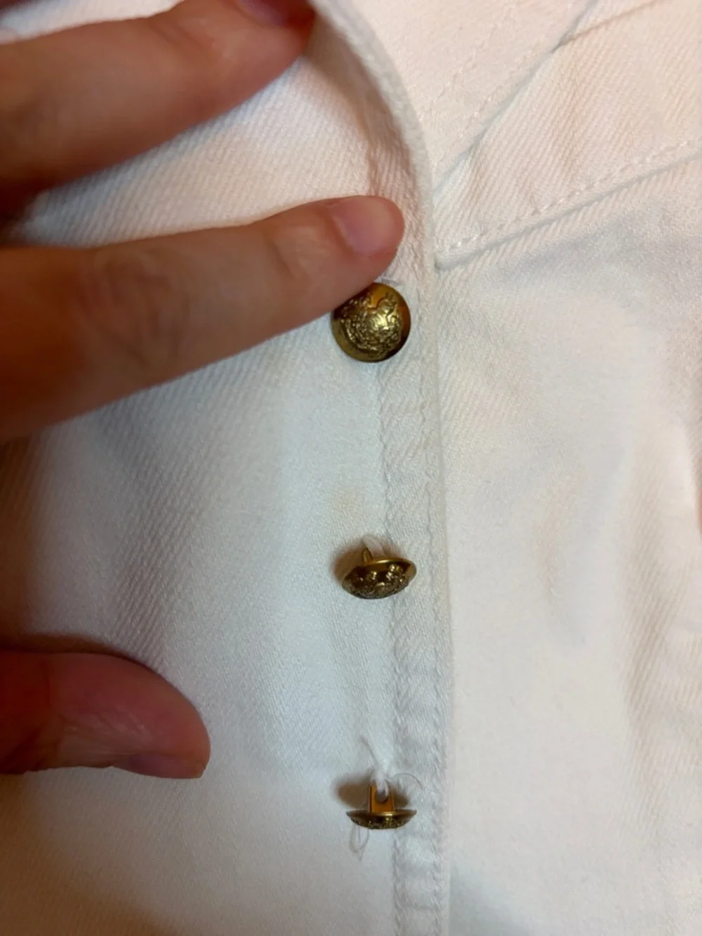 Ralph Lauren Denim Button-Front Tailored Vest - Picture 3 of 4